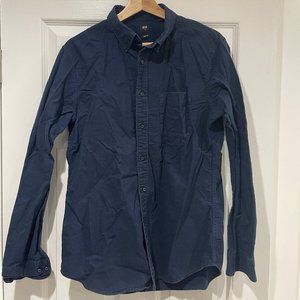 Uniqlo Blue Button Up - Slim Fit Medium - $20